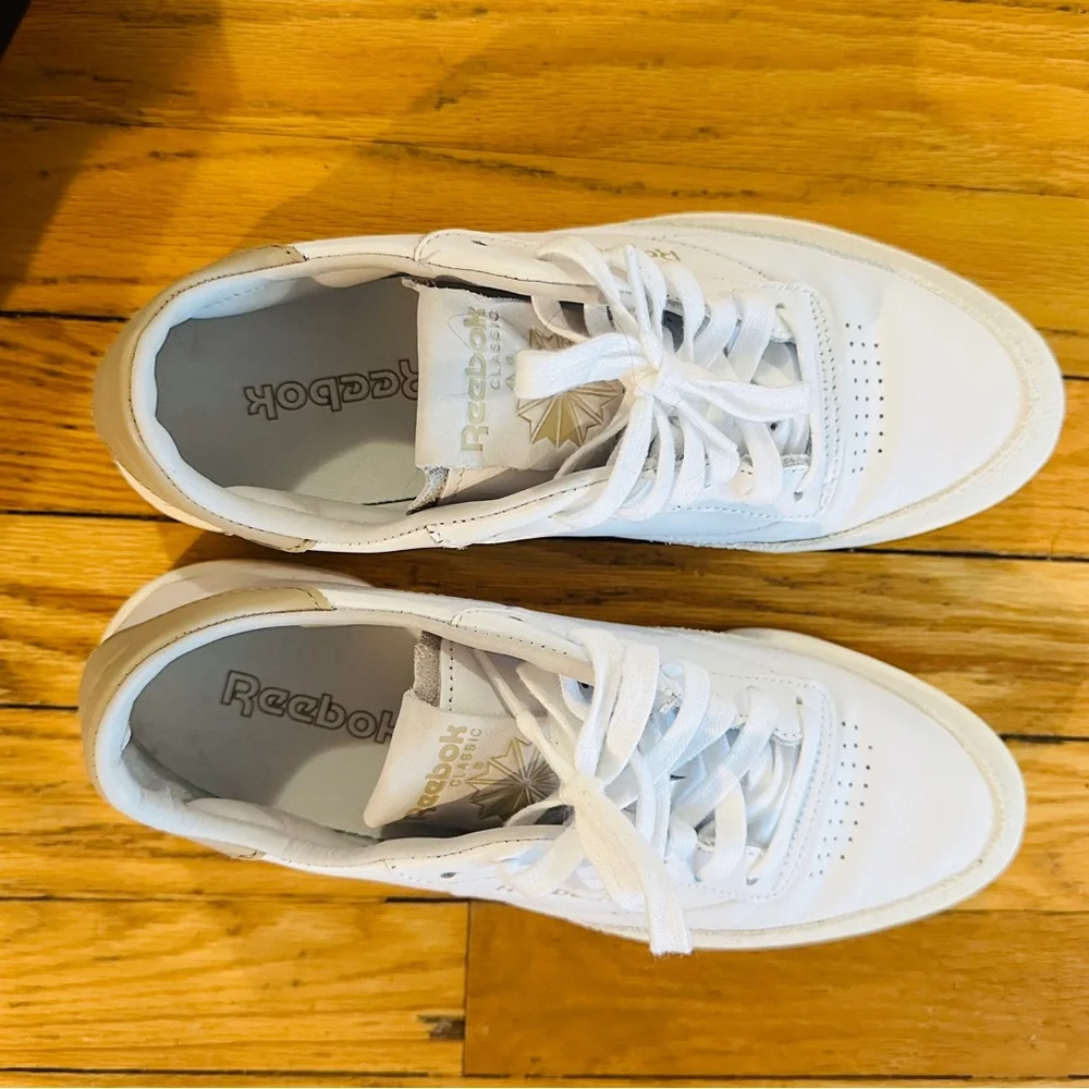 Reebok Club C Clean Sneaker (cloud white/chalk/modern beige) - Picture 6 of 13